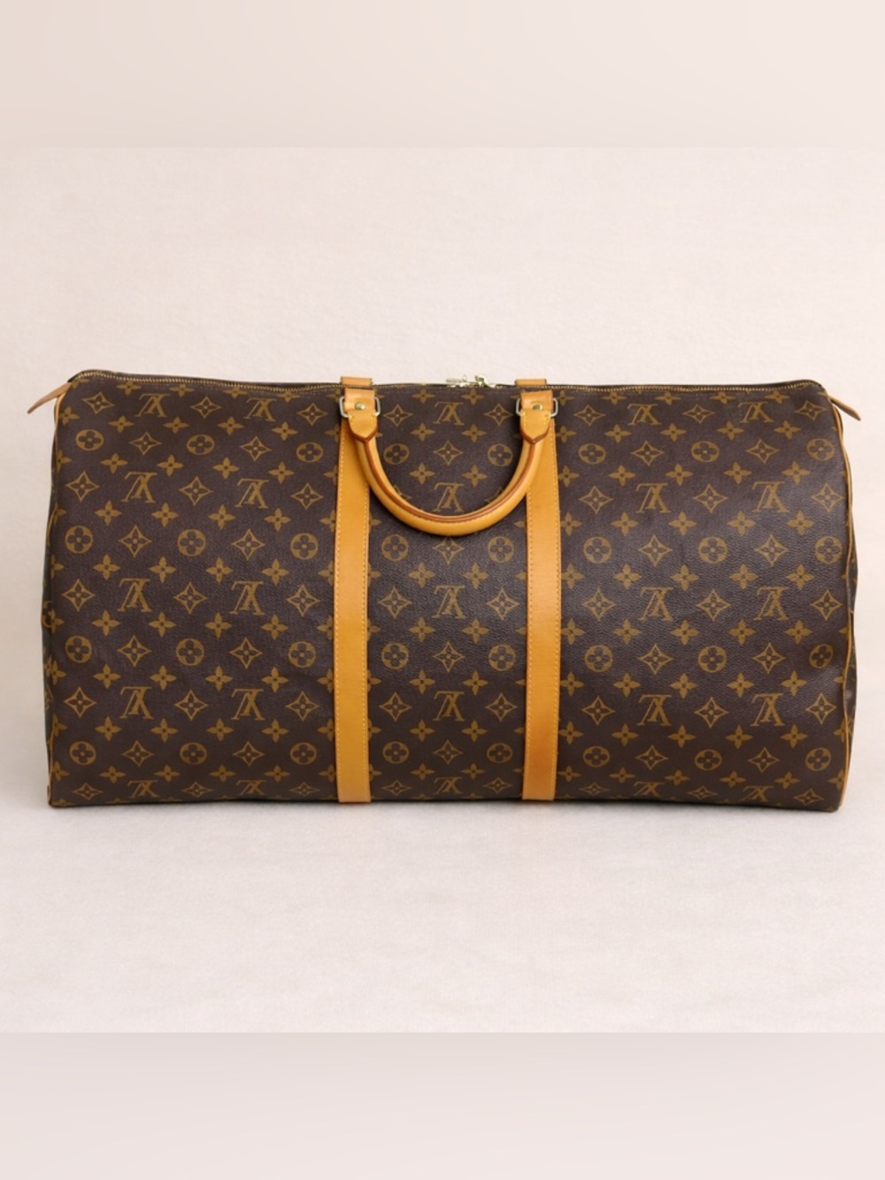 Louis Vuitton KEEPALL 60 Monogram VINTAGE Weekend Duffle Travel Bag + INSERT 🤩